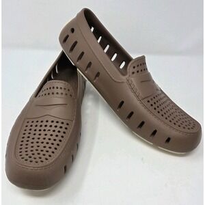 Floafers Country Club Driver Men's Size 11 Brown Tan Slip On Water Shoes Loafers